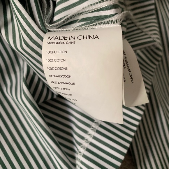 Asymmetric Club Monaco Stripped Blouse - Picture 3 of 3